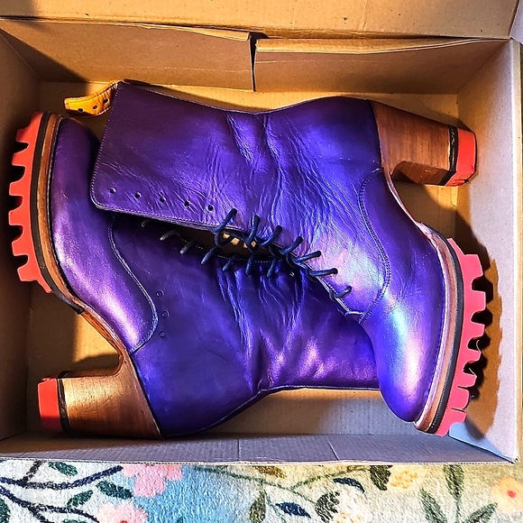 Pskaufman Iris Boots with Red Boa Sole - Picture 11 of 12